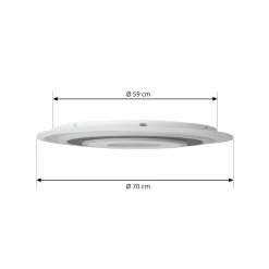 Lindby LED-loftlampe Rebeka, rund, Ø 70 cm, CCT, dæmpbar
