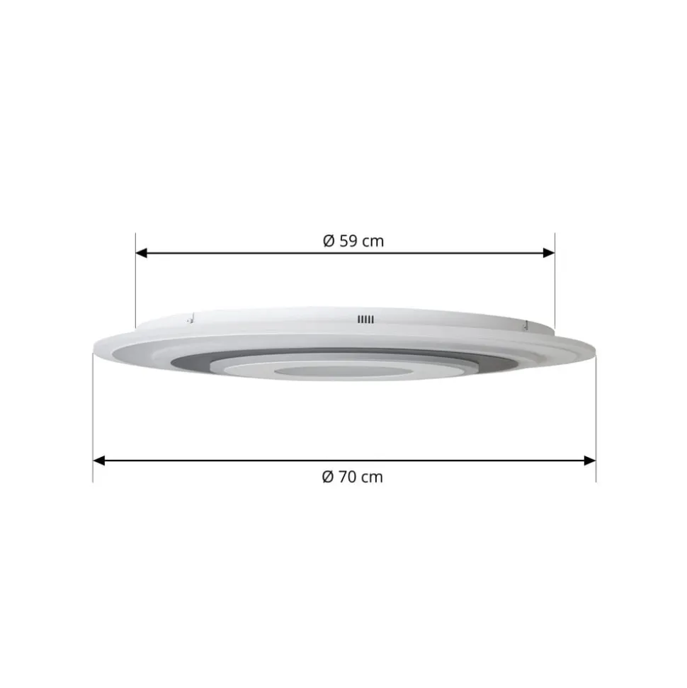 Lindby LED-loftlampe Rebeka, rund, Ø 70 cm, CCT, dæmpbar