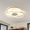 Lindby LED-loftlampe Riley, hvid, metal, 80 cm, dæmpbar