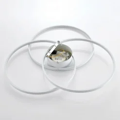Lindby LED-loftlampe Riley, hvid, metal, 80 cm, dæmpbar