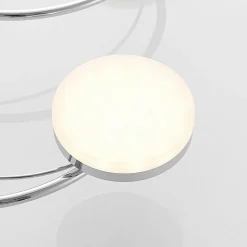 Lindby LED-loftlampe Rouven, spiralform, 6 lyskilder, grå
