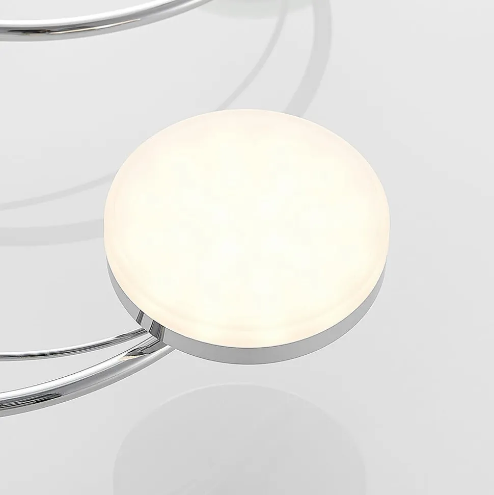 Lindby LED-loftlampe Rouven, spiralform, 6 lyskilder, grå