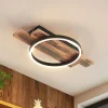 Lindby LED-loftlampe Sentoa, træ, 52,8 cm lang, 3.000 K