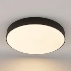 Lindby LED-loftlampe Simera, Ø 50 cm, sort, metal