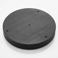 Lindby LED-loftlampe Simera, Ø 50 cm, sort, metal
