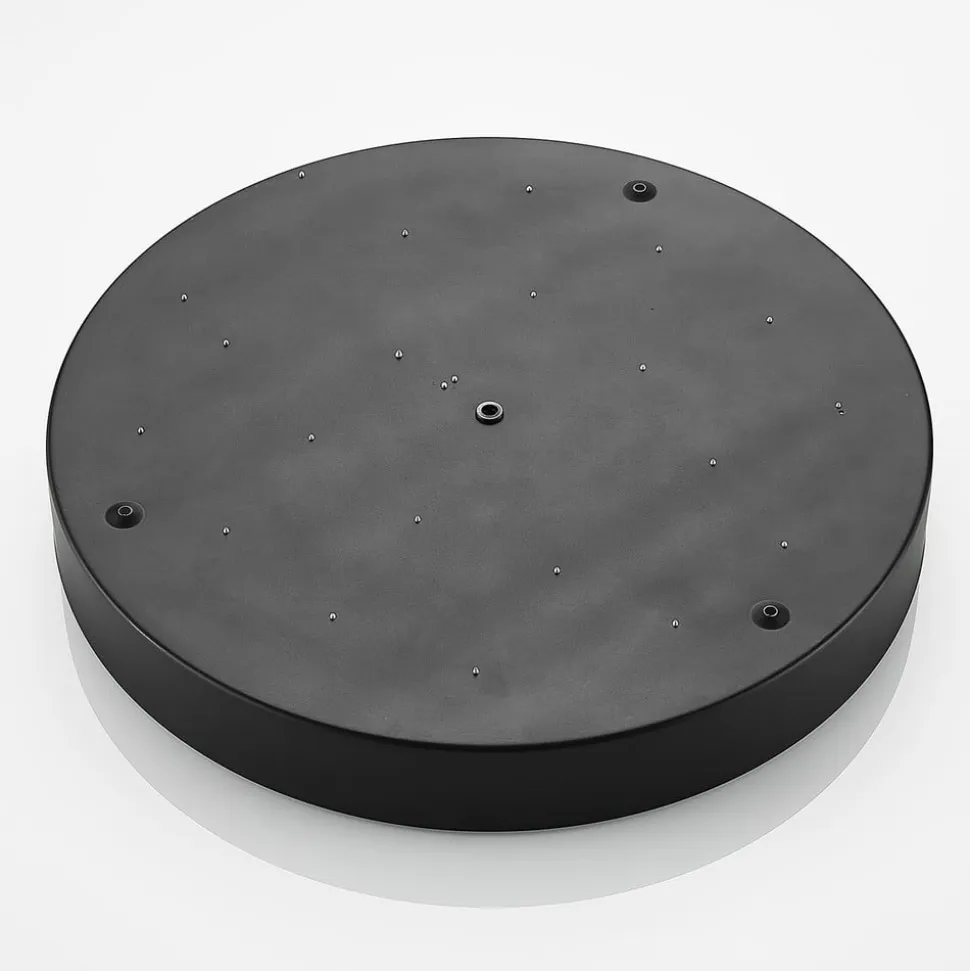 Lindby LED-loftlampe Simera, Ø 50 cm, sort, metal