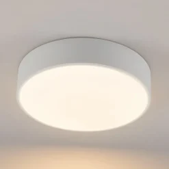 Lindby LED-loftlampe Simera, Ø 30 cm, hvid, metal