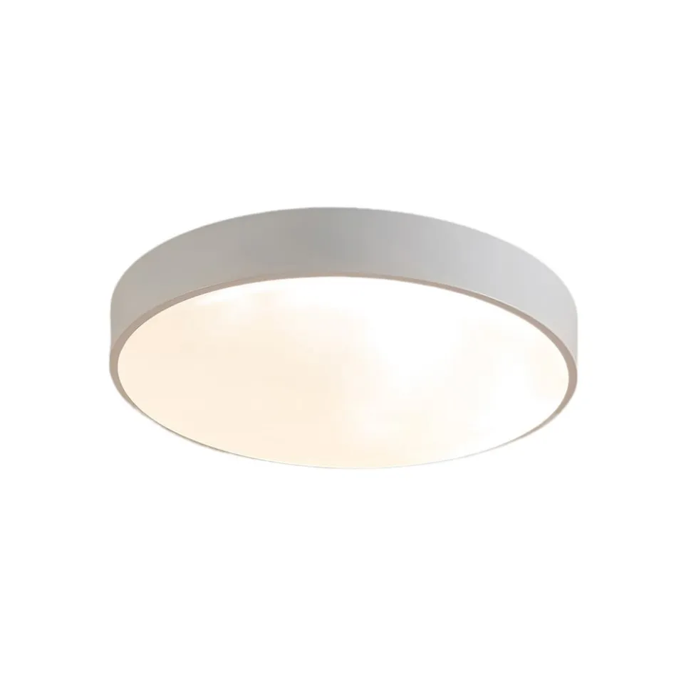 Lindby LED-loftlampe Simera, Ø 50 cm, hvid, metal