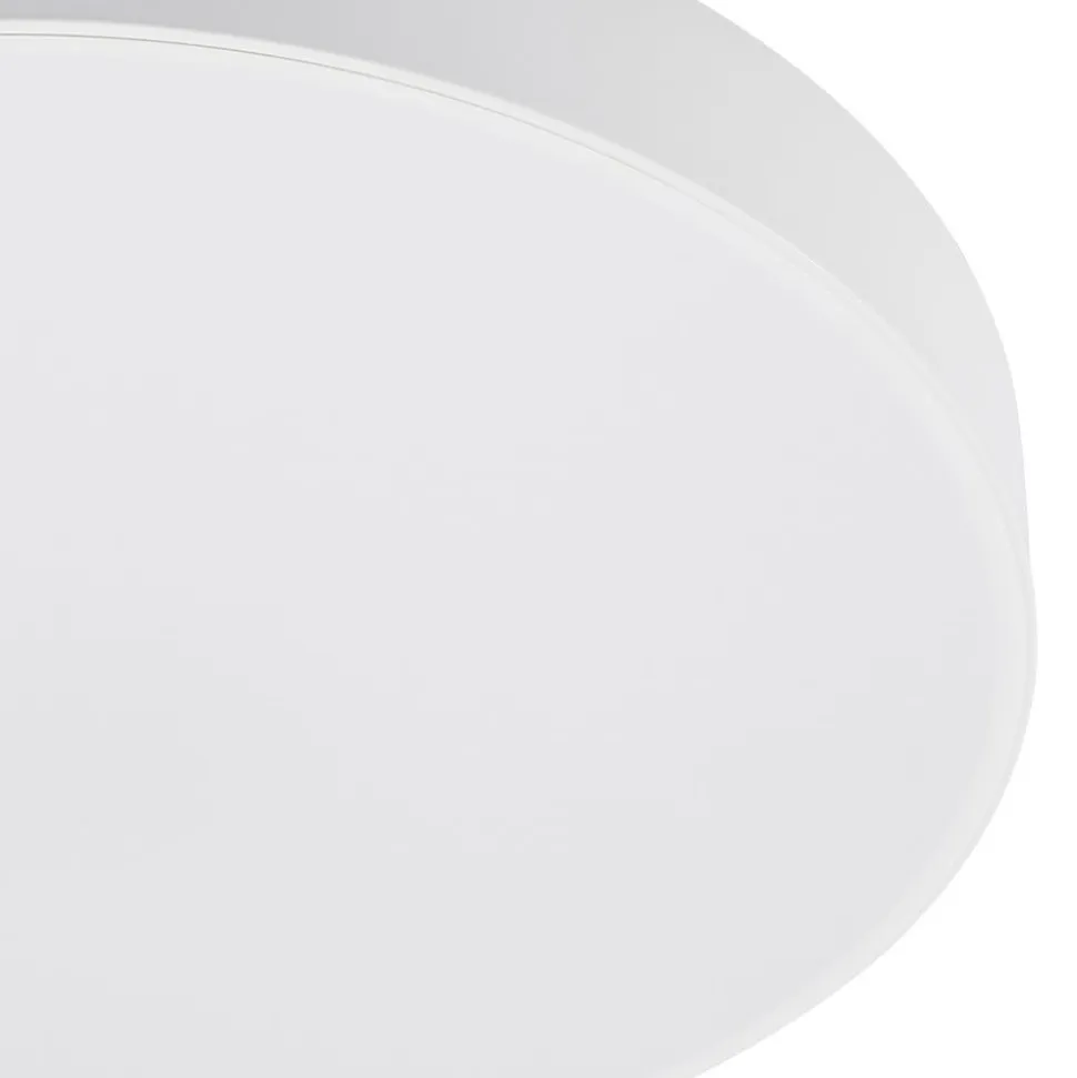 Lindby LED-loftlampe Simera, Ø 50 cm, hvid, metal