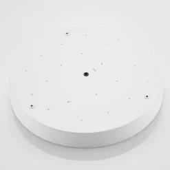 Lindby LED-loftlampe Simera, Ø 50 cm, hvid, metal