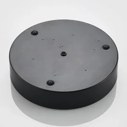 Lindby LED-loftlampe Simera, Ø 30 cm, sort, hvid