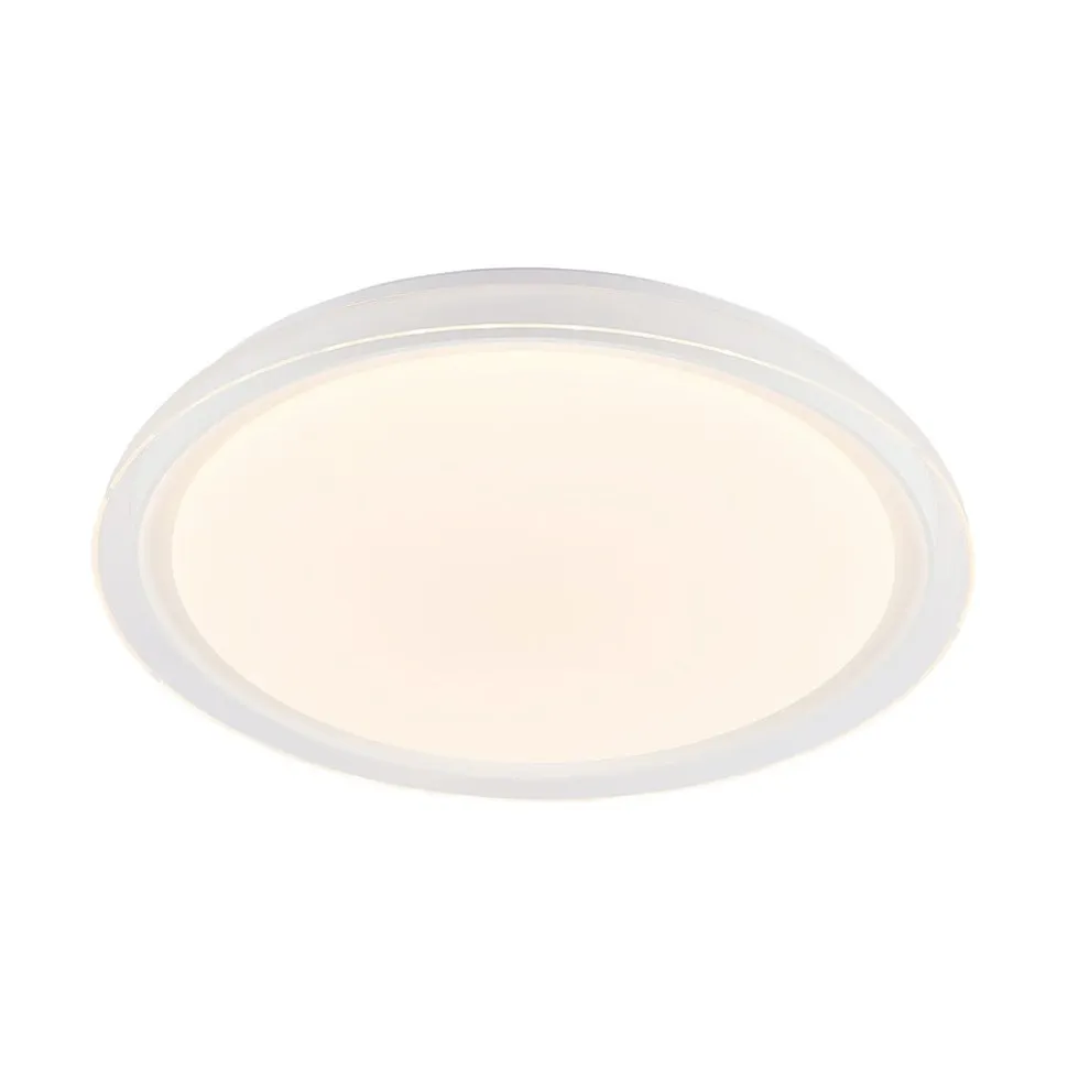 Lindby LED-loftlampe Sleya Ø 50 cm, hvid, CCT, dæmpbar
