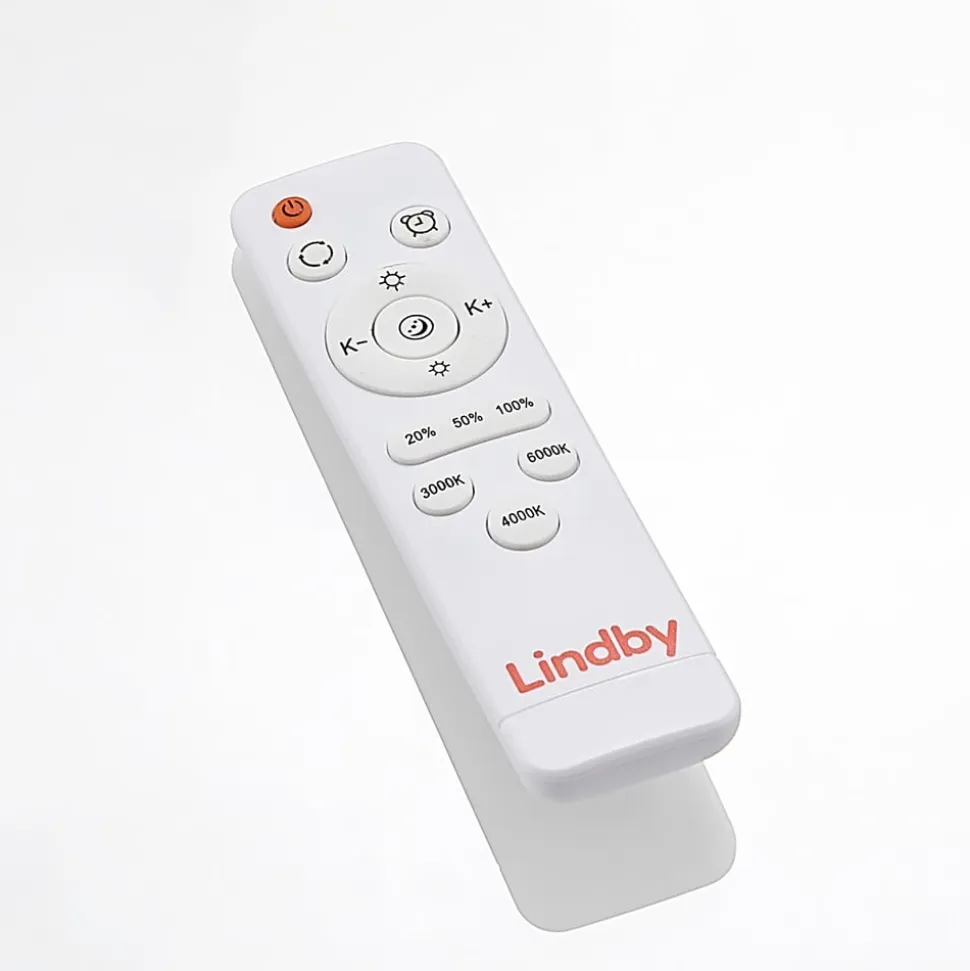 Lindby LED-loftlampe Sleya Ø 50 cm, hvid, CCT, dæmpbar