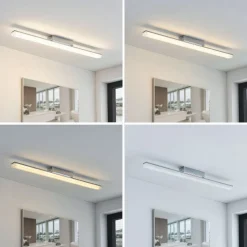 Lindby LED-loftlampe til badeværelset Levke, 75 cm, dæmpbar, IP44
