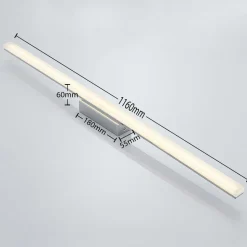 Lindby LED-loftlampe til badeværelset Levke, 116 cm, dæmpbar, IP44