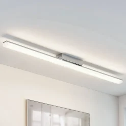 Lindby LED-loftlampe til badeværelset Levke, 100 cm, dæmpbar, IP44