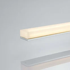 Lindby LED-loftlampe til badeværelset Levke, 100 cm, dæmpbar, IP44