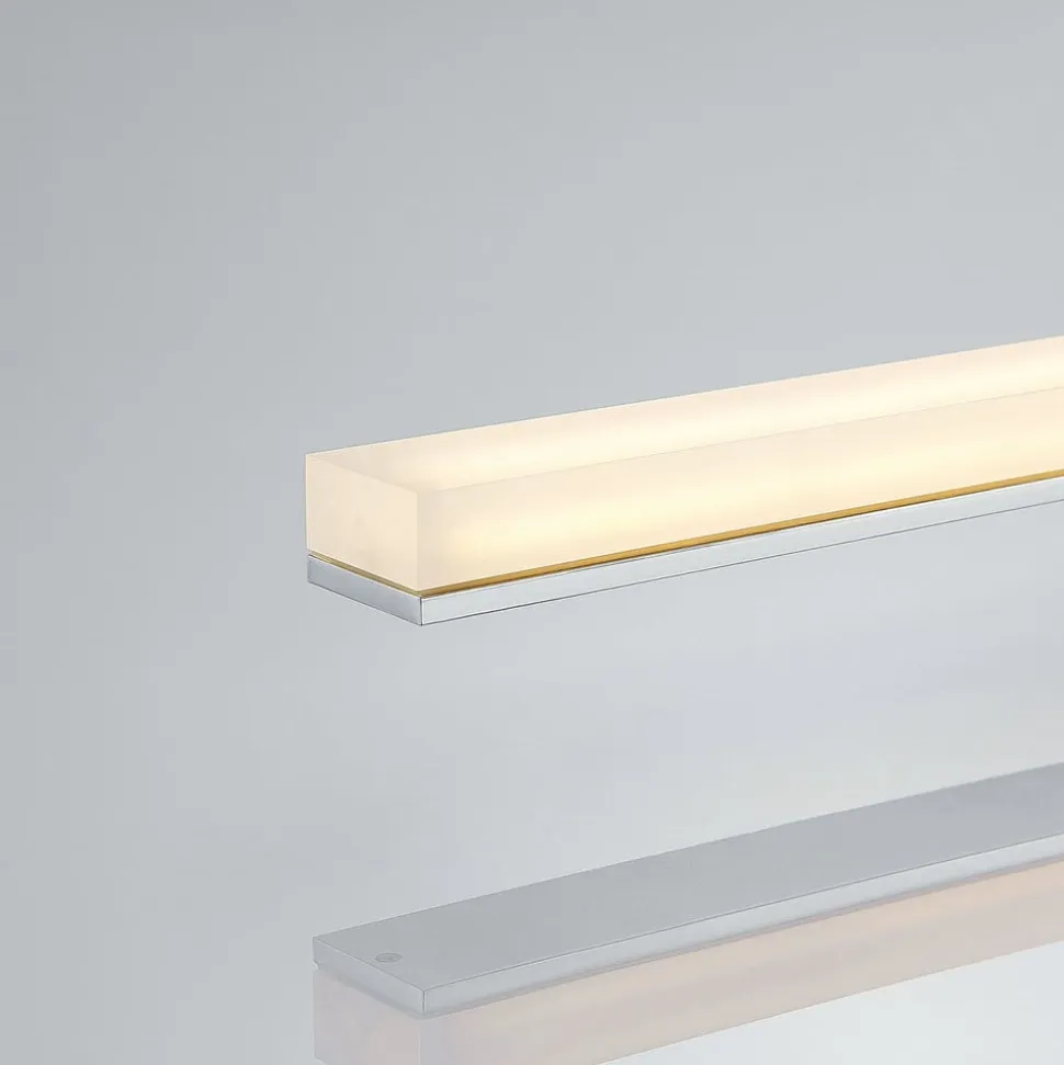 Lindby LED-loftlampe til badeværelset Levke, 100 cm, dæmpbar, IP44