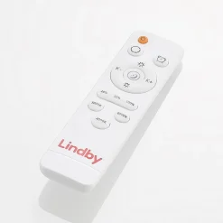 Lindby LED-loftlampe Verdan, sort, metal, dæmpbar, CCT