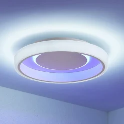 Lindby LED-loftlampe Wikani, hvid, RGB, CCT, dæmpbar
