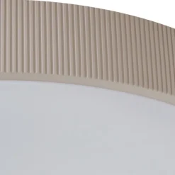 Lindby LED-loftlampe Zylo, lysegrå, Ø 49 cm, CCT, dæmpbar
