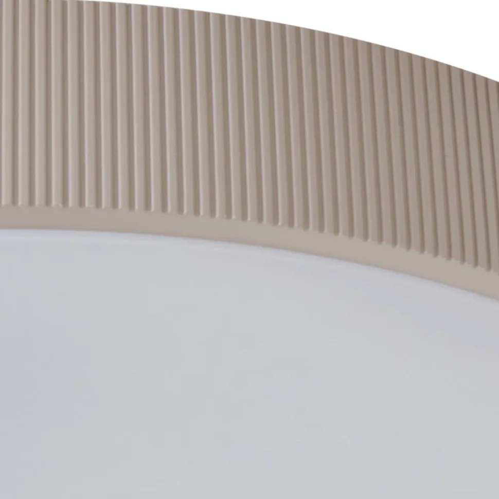 Lindby LED-loftlampe Zylo, lysegrå, Ø 49 cm, CCT, dæmpbar