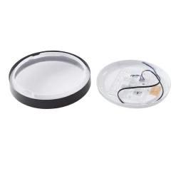 Lindby LED-loftslampe Ashen, 3.000 K. hvid, plast