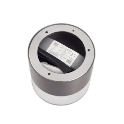 Lindby LED-loftslampe Dalila, sort, Ø 10 cm, aluminium