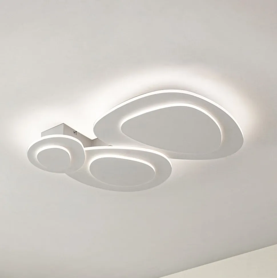 Lindby LED-loftslampe Delar, 60 x 60 cm, CCT, dæmpbar