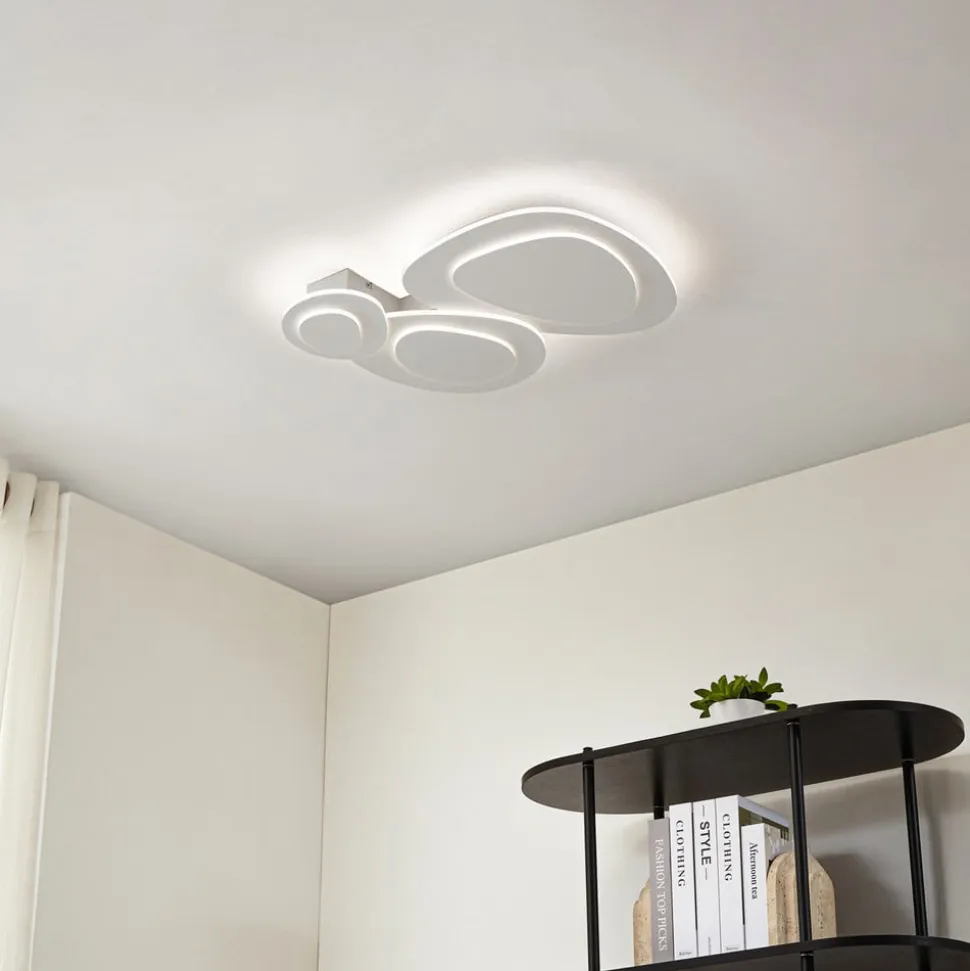 Lindby LED-loftslampe Delar, 60 x 60 cm, CCT, dæmpbar