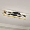 Lindby LED-loftslampe Holamu, 80 cm, træ