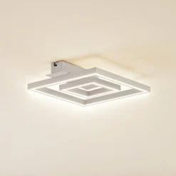 Lindby LED-loftslampe Madamo, hvid, 30 cm, 3000K