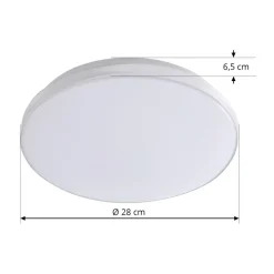Lindby LED-loftslampe Silvryn krom/hvid plast 3000K