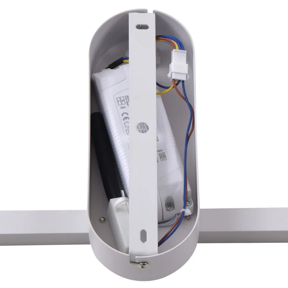 Lindby LED-loftslampe Yulla, hvid, bevægelsesdetektor