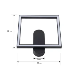 Lindby LED-loftslampe Yulla, sort