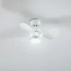 Lindby LED-loftventilator Enon, hvid, DC-motor, støjsvag