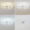 Lindby LED-loftventilator Lomata, hvid, støjsvag, Ø 23 cm
