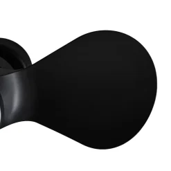 Lindby LED-loftventilator Enon, sort, DC-motor, støjsvag
