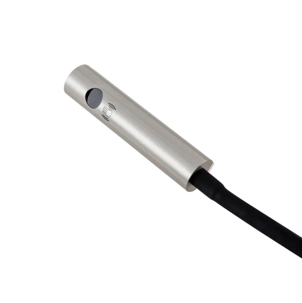 Lindby LED-læselampe Flexola, nikkel, kantet, metal, stik