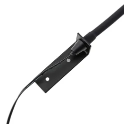 Lindby LED-læselampe Flexola, sort, kantet, stik