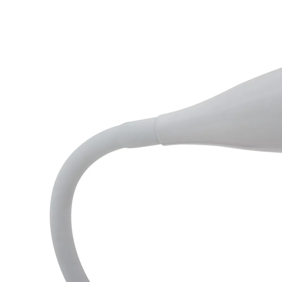 Lindby LED-læselampe Zayna, hvid, CCT, USB, dæmpbar, timer