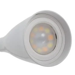 Lindby LED-læselampe Zayna, hvid, CCT, USB, dæmpbar, timer