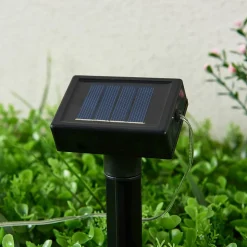 Lindby LED-lyskæde Lampini, 200 cm, sort, IP44