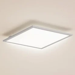 Lindby LED-panel Enhife, hvid, 40 x 40 cm, metal, 4.000 K