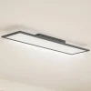 Lindby LED-panel Enhife, sort, 80 x 20 cm, metal, 4.000K