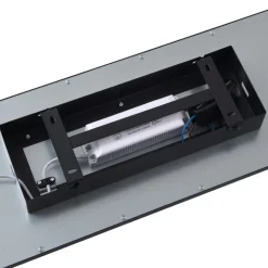 Lindby LED-panel Enhife, sort, 80 x 20 cm, metal, 4.000K