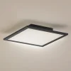 Lindby LED-panel Enhife, sort, 30 x 30 cm, metal, 4.000K