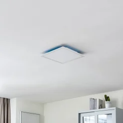 Lindby LED-panel Enja, hvid, aluminium, 39,5 cm x 39,5 cm