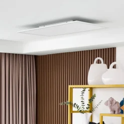 Lindby LED-panel Lamin, hvid, 80 cm, CCT, dæmpbar, fjernbetjening