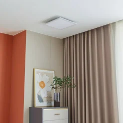 Lindby LED-panel Lamin, hvid, 40 cm, CCT, dæmpbar, fjernbetjening